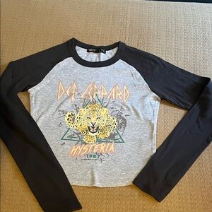 Vintage medium Def Leppard Hysteria 1987 long sleeve shirt